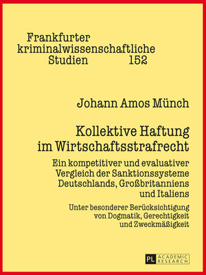 cover image of Kollektive Haftung im Wirtschaftsstrafrecht